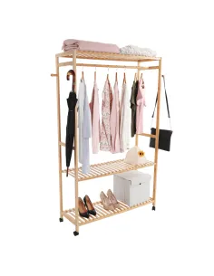 Organizator dulap, MELAR, dormitor/dressing, 1.8x3 cm, bambus natural | MobilaOK
