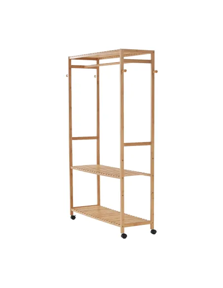 Organizator dulap, MELAR, dormitor/dressing, 1.8x3 cm, bambus natural | MobilaOK
