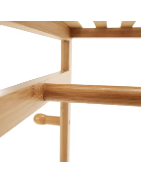 Organizator dulap, MELAR, dormitor/dressing, 1.8x3 cm, bambus natural | MobilaOK