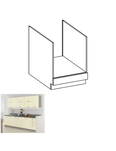 Dulap inferior, PRADO, bucătărie, 60x82x52 cm, PAL melaminat | MobilaOK