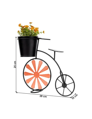 Ghiveci RETRO SEMIL metal, 28x10x25 cm, pentru terasă/balcon | MobilaOK
