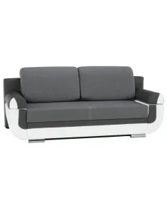Canapea KARDYN, colțar extensibil living, 204x89x90 cm, piele ecologică/textil | MobilaOK