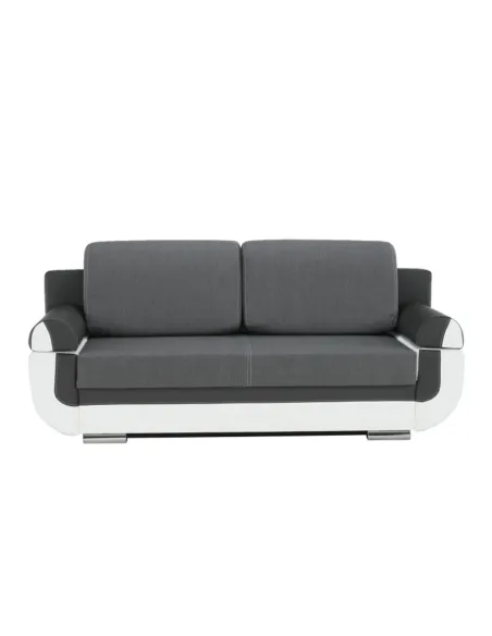 Canapea KARDYN, colțar extensibil living, 204x89x90 cm, piele ecologică/textil | MobilaOK