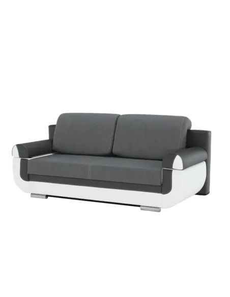 Canapea KARDYN, colțar extensibil living, 204x89x90 cm, piele ecologică/textil | MobilaOK