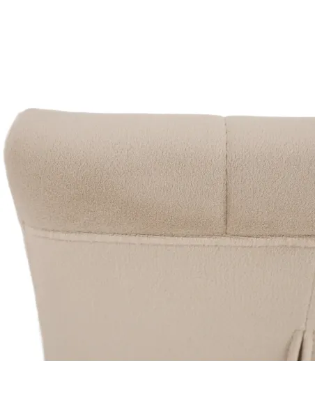 Scaun, SALOMA NEW, dining, 42x56.5x105 cm, catifea bej / metal crom | MobilaOK
