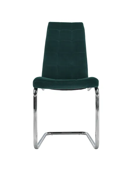 Scaun de masă, SALOMA NEW, dining, 42x56.5x105 cm, catifea smarald / crom | MobilaOK