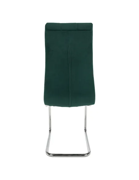 Scaun de masă, SALOMA NEW, dining, 42x56.5x105 cm, catifea smarald / crom | MobilaOK