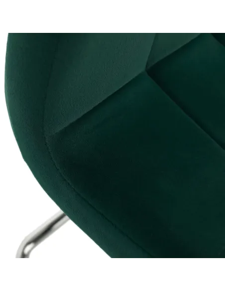 Scaun de masă, SALOMA NEW, dining, 42x56.5x105 cm, catifea smarald / crom | MobilaOK