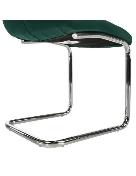Scaun de masă, SALOMA NEW, dining, 42x56.5x105 cm, catifea smarald / crom | MobilaOK