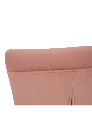 Scaun de masă, SALOMA NEW, dining, 42x56.5x105 cm, catifea roz / crom | MobilaOK