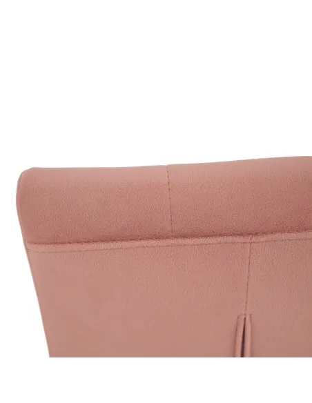 Scaun de masă, SALOMA NEW, dining, 42x56.5x105 cm, catifea roz / crom | MobilaOK