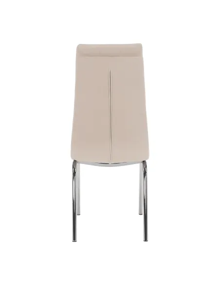 Scaun GERDA NEW, living/dormitor, 42x58x103 cm, catifea bej/crom | MobilaOK