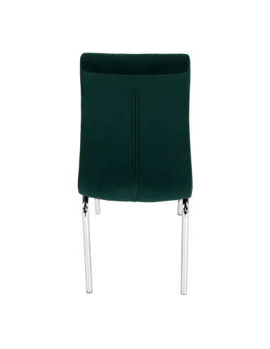 Scaun de masă GERDA NEW, sufragerie, 42x58x103 cm, catifea și crom | MobilaOK