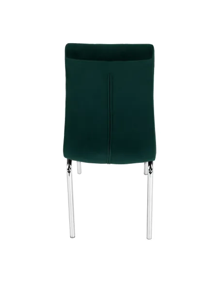 Scaun de masă GERDA NEW, sufragerie, 42x58x103 cm, catifea și crom | MobilaOK