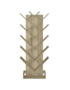 Raft, VEVEY, living/birou, 59x21.6x150 cm, PAL, stejar maro-gri | MobilaOK