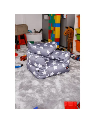 Fotoliu Puff LURKO, living, 52x52x50 cm, tesatura poliester | MobilaOK