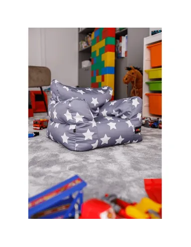 Fotoliu Puff LURKO, living, 52x52x50 cm, tesatura poliester | MobilaOK