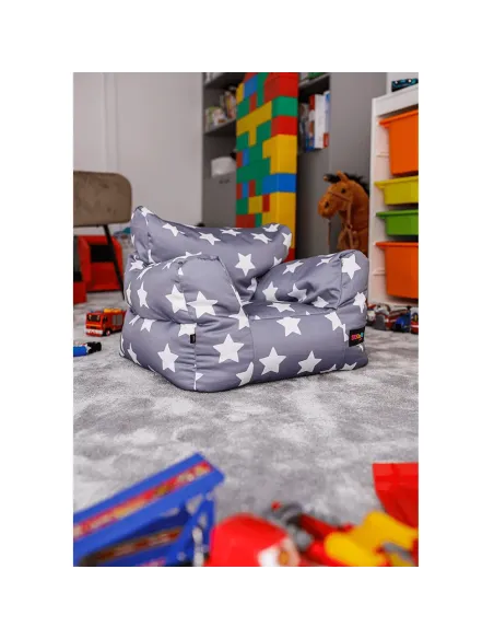 Fotoliu Puff LURKO, living, 52x52x50 cm, tesatura poliester | MobilaOK