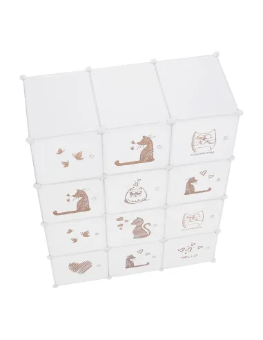 Dulap Copii KITARO, dormitor copii, 107x47x142 cm, metal și plastic | MobilaOK