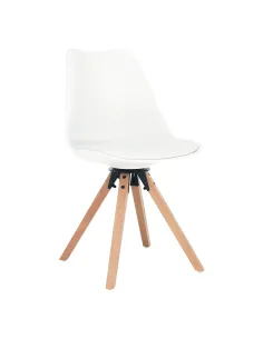 Scaun pivotant elegant, alb, ETOSA | MobilaOK