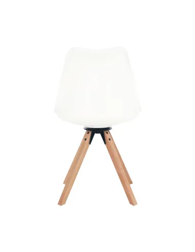 Scaun pivotant elegant, alb, ETOSA | MobilaOK