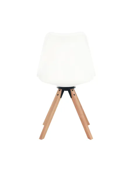 Scaun pivotant elegant, alb, ETOSA | MobilaOK
