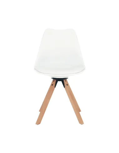 Scaun pivotant elegant, alb, ETOSA | MobilaOK