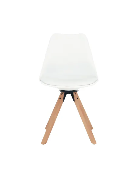 Scaun pivotant elegant, alb, ETOSA | MobilaOK