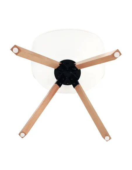 Scaun pivotant elegant, alb, ETOSA | MobilaOK