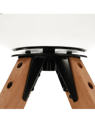 Scaun pivotant elegant, alb, ETOSA | MobilaOK