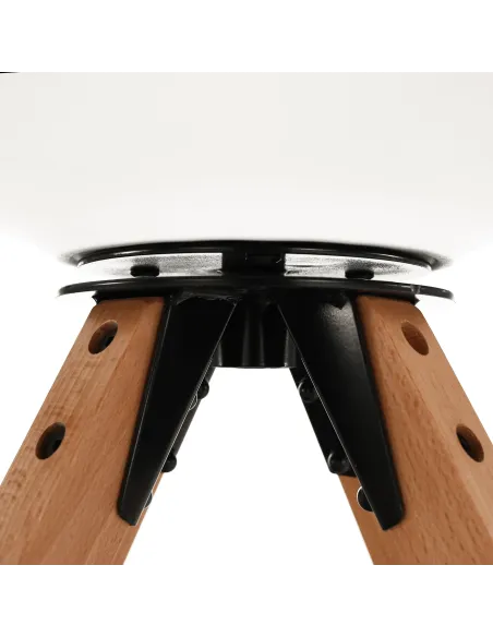 Scaun pivotant elegant, alb, ETOSA | MobilaOK