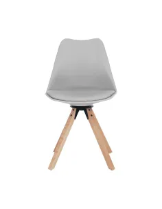 Scaun pivotant elegant, gri deschis, ETOSA | MobilaOK 2