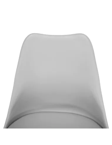 Scaun pivotant elegant, gri deschis, ETOSA | MobilaOK