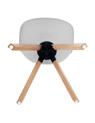Scaun pivotant elegant, gri deschis, ETOSA | MobilaOK