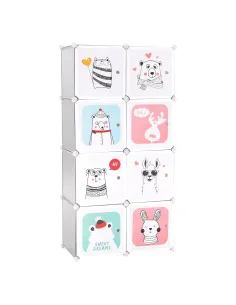 Dulap modular pentru copii ATREY, dormitor copii, 74x37x148 cm, metal și plastic | MobilaOK