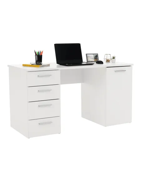 Masă de birou EUSTACH, birou, 137x60x76.3 cm, PAL melaminat | MobilaOK