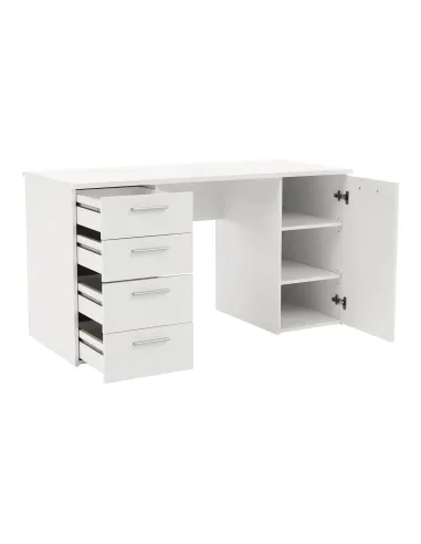 Masă de birou EUSTACH, birou, 137x60x76.3 cm, PAL melaminat | MobilaOK