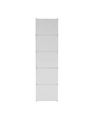 Dulap modular ZALVO, dormitor/hol/birou, 111x46x185 cm, metal și plastic | MobilaOK