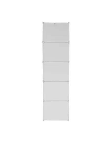 Dulap modular ZALVO, dormitor/hol/birou, 111x46x185 cm, metal și plastic | MobilaOK
