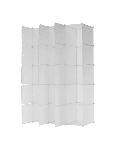 Dulap modular ZALVO, dormitor/hol/birou, 111x46x185 cm, metal și plastic | MobilaOK