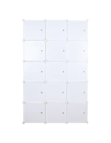 Dulap modular ZALVO, dormitor/hol/birou, 111x46x185 cm, metal și plastic | MobilaOK