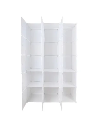 Dulap modular ZALVO, dormitor/hol/birou, 111x46x185 cm, metal și plastic | MobilaOK