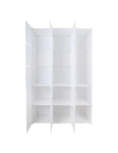 Dulap modular ZALVO, dormitor/hol/birou, 111x46x185 cm, metal și plastic | MobilaOK