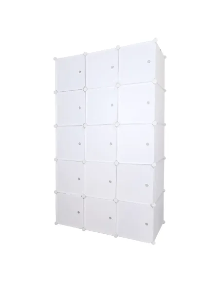 Dulap modular ZALVO, dormitor/hol/birou, 111x46x185 cm, metal și plastic | MobilaOK