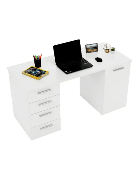 Masă de birou EUSTACH, birou, 137x60x76.3 cm, PAL melaminat | MobilaOK