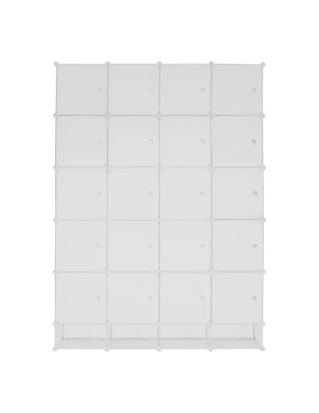 Dulap ZAFOD, modular, hol/dormitor, 148x46x202 cm, metal și plastic | MobilaOK