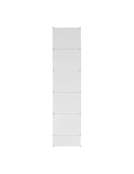 Dulap ZAFOD, modular, hol/dormitor, 148x46x202 cm, metal și plastic | MobilaOK