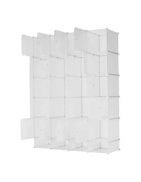 Dulap ZAFOD, modular, hol/dormitor, 148x46x202 cm, metal și plastic | MobilaOK
