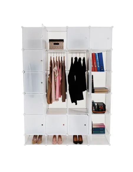 Dulap ZAFOD, modular, hol/dormitor, 148x46x202 cm, metal și plastic | MobilaOK