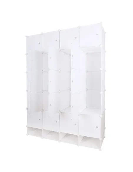 Dulap ZAFOD, modular, hol/dormitor, 148x46x202 cm, metal și plastic | MobilaOK